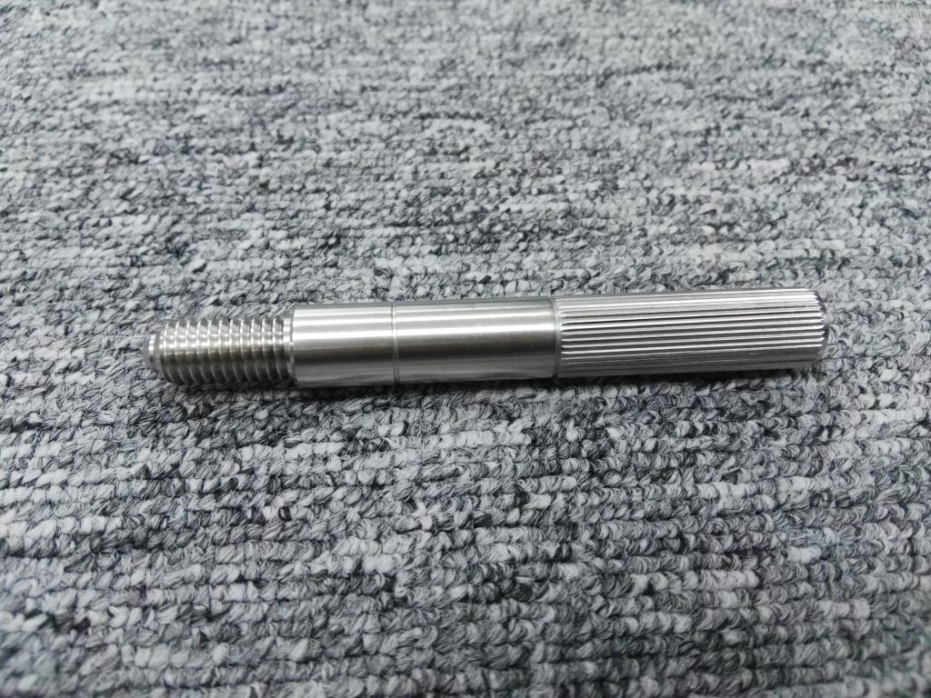 Precision Stainless Shaft with Straight Knurling