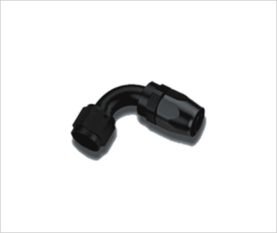 High Polished Swivel Hose End-90°