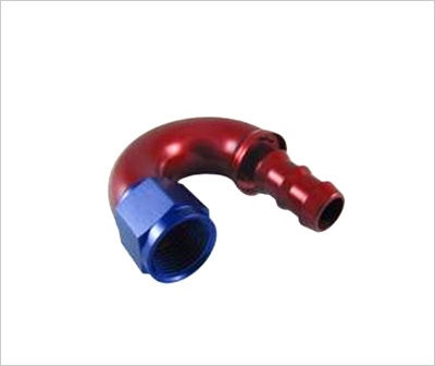 ONE PIECE Push-On HOSE END-180°